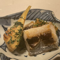 ぎんざ 一二岐 - 焼き竹の子と太刀魚