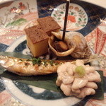 日本料理 たかむら - だだみ、ワカサギ、ツブ貝、卵焼き