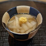 新ばし 星野 - 芋茎の吉野煮。シグニチャー♡京味で頂いているのだけど、お味をもう思いだせない・・・。　