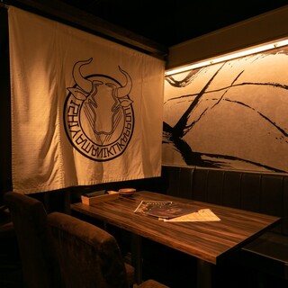 宴会に◎2名様～最大24名迄の暖簾で仕切ったお席