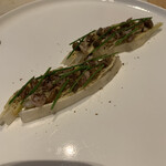 est - アントレ　その1    白アスパラガス　アオリイカ