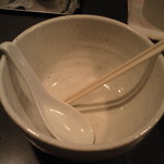 中華そば 慈庵 - もちろん完食です