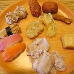 奈のは - 豚シャブ、カキフライ、天ぷら、焼売、お寿司など