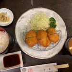 すゞ家 赤門店 - 味噌ヒレカツ定食１８７０円。