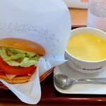 モスバーガー - ＢＬＴバーガー＋コーンスープ セット