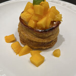 銀座 大石 - デザートその２、マンゴーのパイ！んまー！！