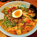 佐野ラ－メン たかの - 辛口スタミナラーメン(中辛)