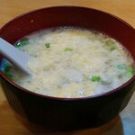 中国家庭料理 大福元 - 白飯に付くスープ