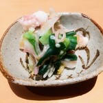 甲陽園 すし佳 - 剣先イカぬた和え