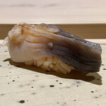 すし宮川  - 北寄貝出汁漬け