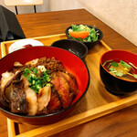 Shibaraku - 和牛肉丼＋たまごトッピング