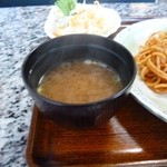 2013.03 味噌汁が当然のごとく付いてきました：笑