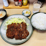 橋政 - ロースかつ定食 ライス大盛