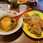 ラーメン道楽 - 天津飯、から揚げ