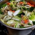 Preparing soup