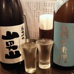 金町製麺 - '13/03/01 冷酒（各500円）～山男山＆角右衛門