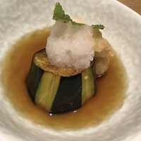 ぎんざ 阿吽 - 出汁の染みた茄子