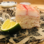 木挽町 とも樹 - 酢橘と蟹味噌は合う