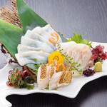 Assortment of three types of Hokkaido fresh fish