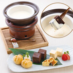 Hokkaido mascarpone dessert cheese fondue