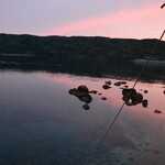 魚山人 - 窓から日没風景