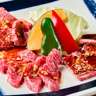 Enjoy reasonably Yakiniku (Grilled meat) such as short ribs and assorted platters♪