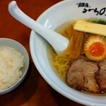 麺屋みちの - 塩ラーメン＋バタートッピング、ライス小