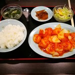 順香 - 甘くないエビチリ定食