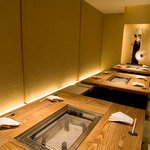 北新地 すがはら - 掘りごたつ席。最大１６名様まで対応。