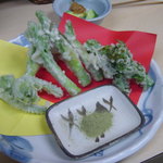 ほかけ船 - 春野菜の天ぷら