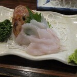 大衆居酒屋魚さんこ - かじか刺し