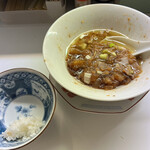 アナタゼッタイセアブラタリテナイ - 麺食べながらセアブラも結構たべたけど、それでも残ってるセアブラの量！白米タリテナイ