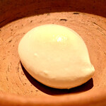 カンテサンス - これがメレンゲのアイスですね♫  石川の海水が甘みを増します