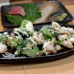 鉄板居酒屋OHANA - エビブロッコリーマヨネーズ