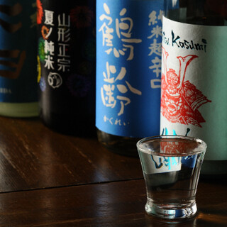 We offer local and rare sake from all over the country, mainly from Niigata!