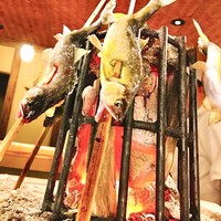 鮎炭火焼き