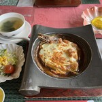 三井倶楽部 - 海鮮焼きカレーセット全景