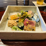 比良山荘 - ◎『比良山荘』の八寸は滋味深い。