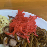 焼きそば★ばそき家 - 紅ショウガをたっぷり乗せました♪