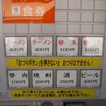 Ganso Nagahamaya - 券売機で食券を購入