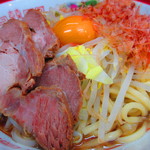 赤ひげラーメン - 780円『まぜそば』 (無料トッピング ニンニク)2013.2