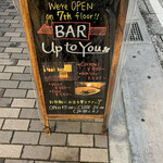 BAR Up to You - R4.5　立て看板・裏