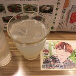 東京純豆腐 - 梨ジュースとプレゼントのお誕生日祝いオリジナルポストカード3種類のうちの１つ