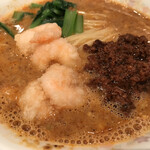 龍鳳 - 海老と挽肉のミックス担々麺