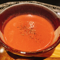 鉄板焼さわふじ - ビーツのポタージュ　アップ