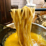 さるたひこ - つけ汁に絡んだ麺の感じ