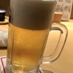 串助 - 「生ビール(中)」(660円)