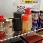 ラーメン もっけだの - 卓上アイテム