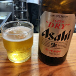 特麺コツ一丁ラーメン - 瓶ビール