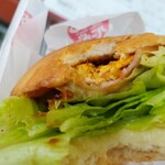 からつバーガー - ちょっとだけ断面。